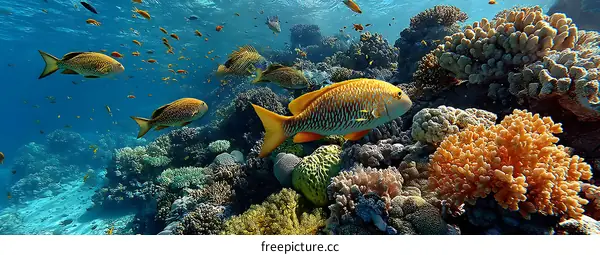 Vibrant Coral Reef Underwater Scene