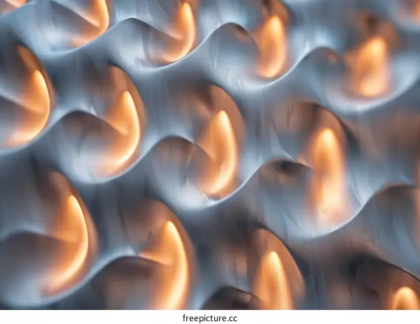 Abstract Wave Pattern with Warm Hues