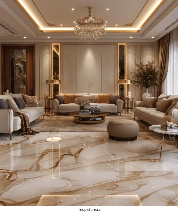 Luxurious Interior Design for Living Room