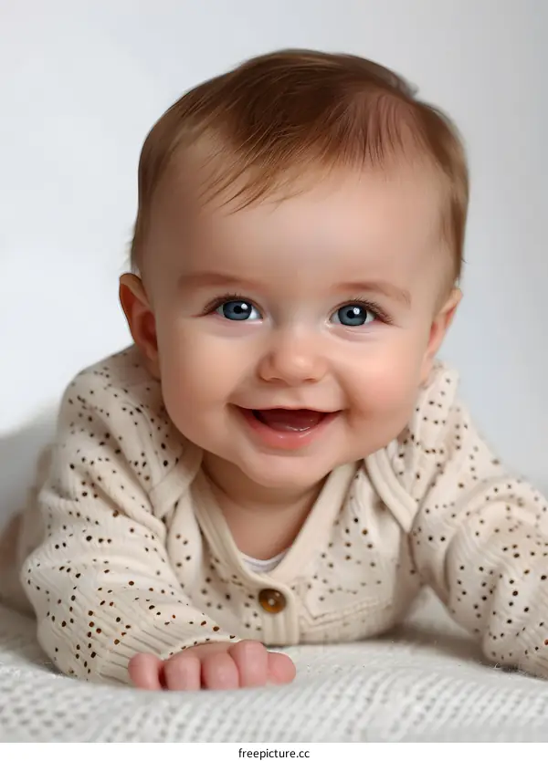 Portrait of a smiling baby