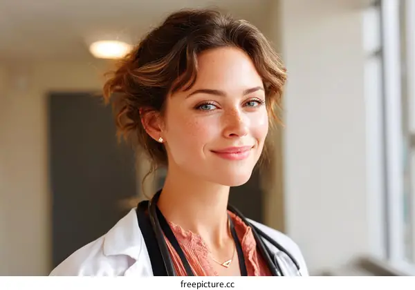 Portrait of a Confident Female Medical Professional