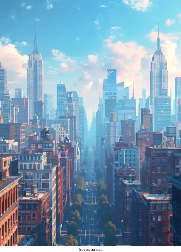 New York City Skyline with Empire State Building