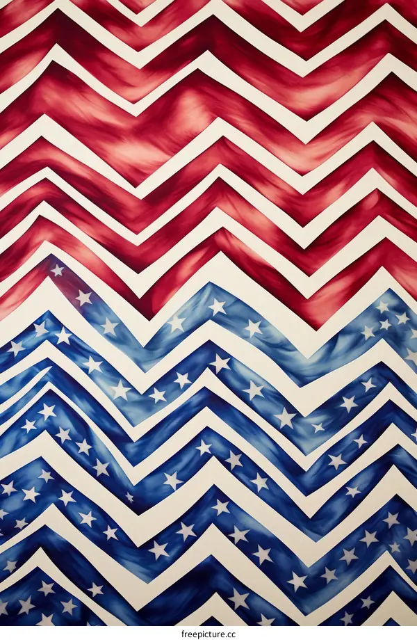 Red, White, and Blue Waves of Freedom