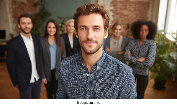 Diverse Business Team in Modern Office