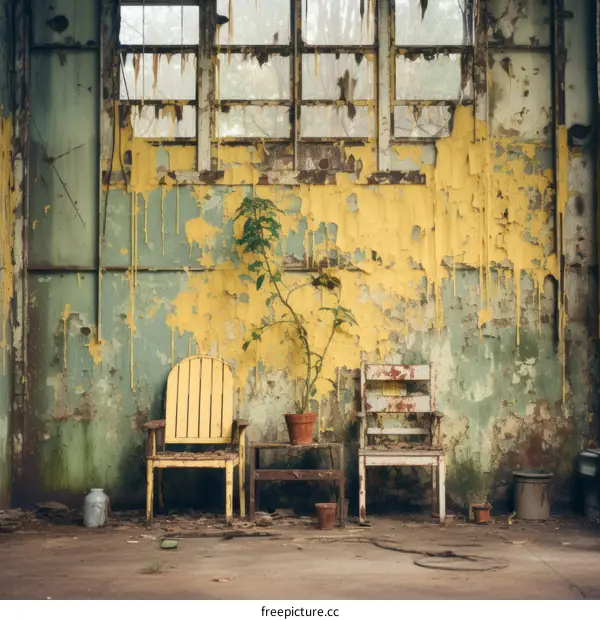 Two Chairs in an Abandoned Room