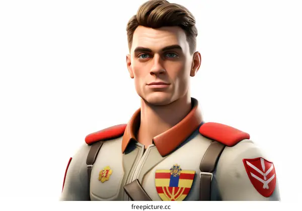 Fortnite Jonesy Character Render 3D Game Art