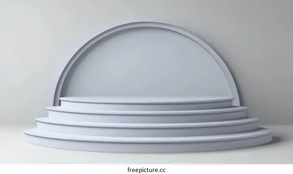 Modern Minimalist Elevated Platform Display