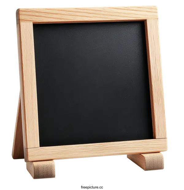 [Transparent Background PNG]Small Wooden Chalkboard Stand for Display