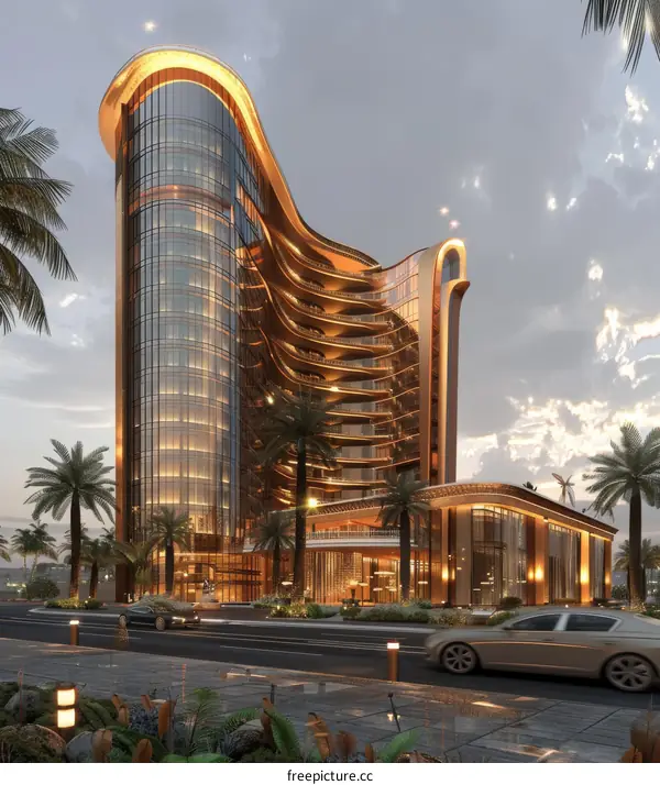 Modern Architectural Design of a Luxury Hotel
