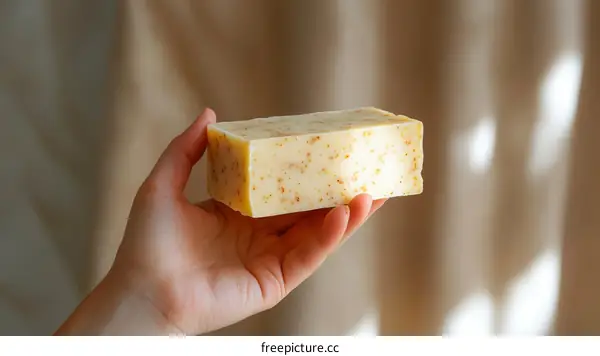 Handheld Bar of Natural Soap