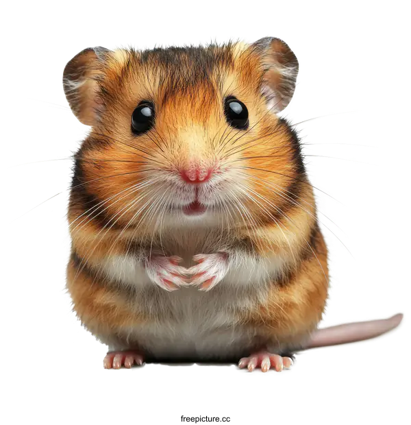 [Transparent Background PNG]Close-up of a Cute Hamster