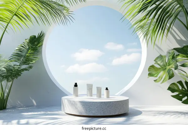 Modern Minimalist Spa Product Display
