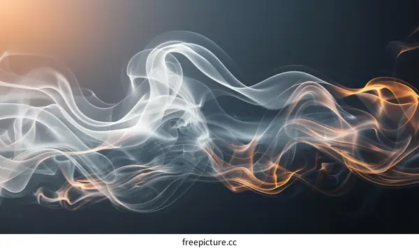 Abstract Fire and Smoke Background Illustration
