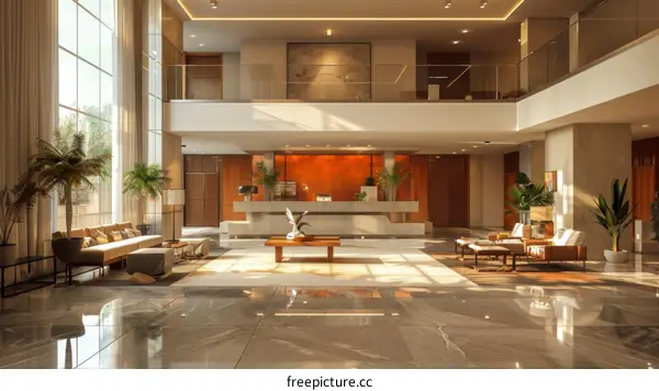 Modern Hotel Lobby Interior Design