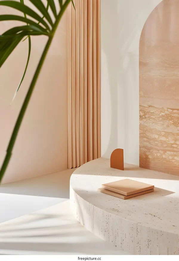 Minimalist Home Decor with Light and Shadow