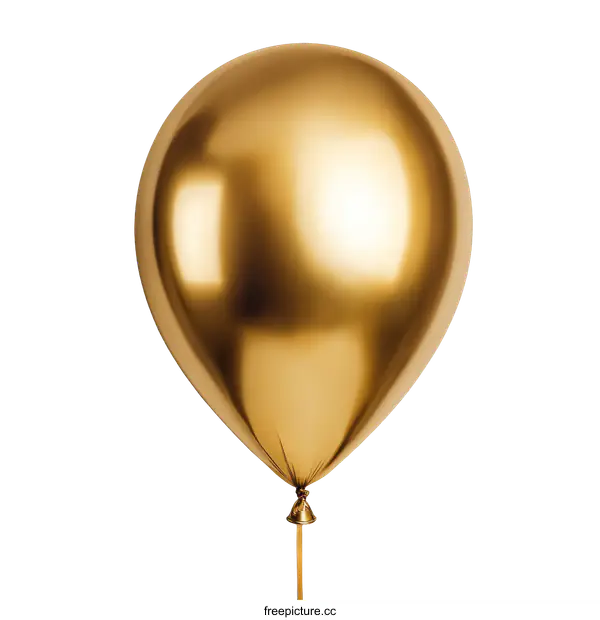 [Transparent Background PNG]Golden Balloon Celebration Decoration