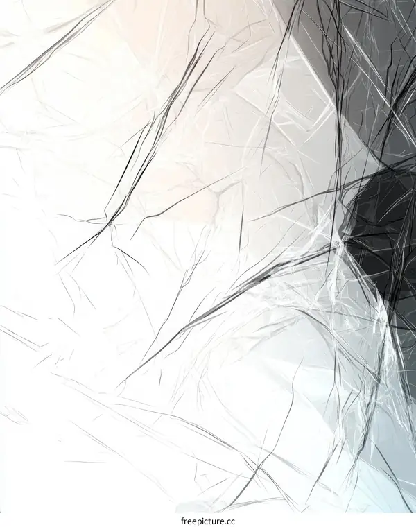 Abstract Fractal Design with Crinkled Texture