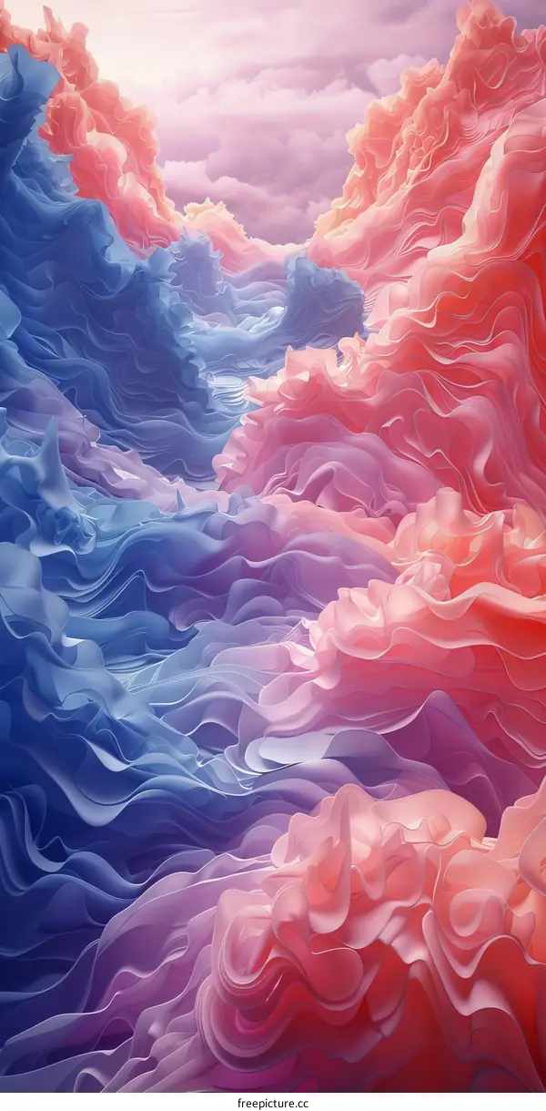 Dreamlike Cloudscape in Stormy Sky