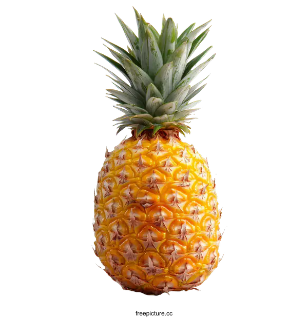 [Transparent Background PNG]Fresh Ripe Pineapple Fruit