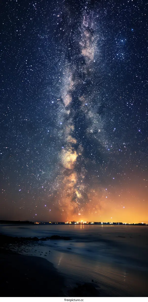 Amazing view of the night sky