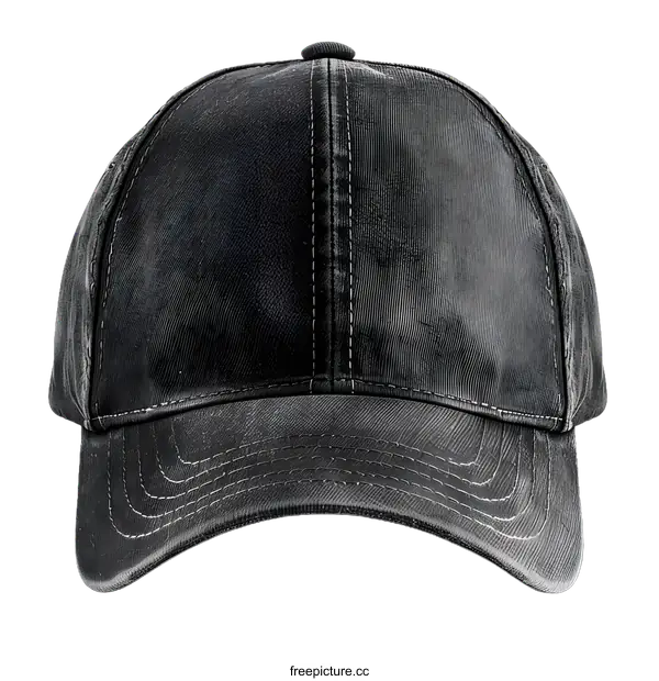 [Transparent Background PNG]Black Baseball Cap Isolated on White Background