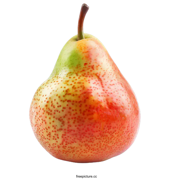 [Transparent Background PNG]A red pear on a white background