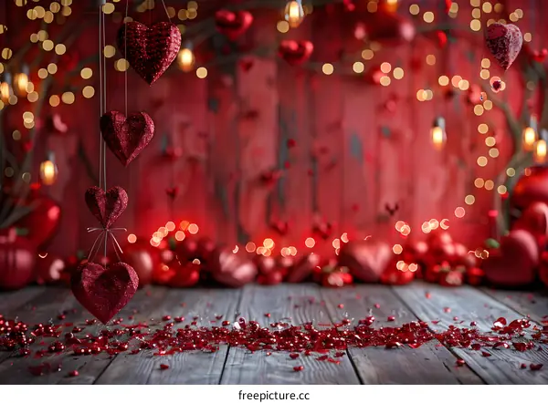 Red heart background