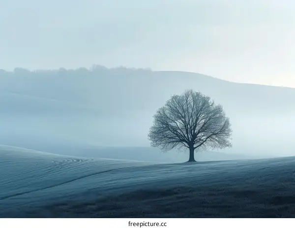 A Lone Tree in a Wheat Field
