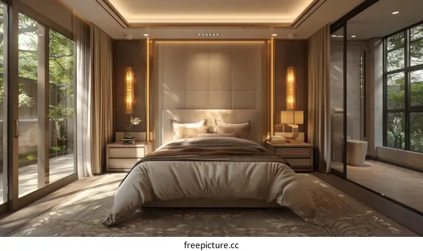 Luxury Bedroom Interior Design Illustration