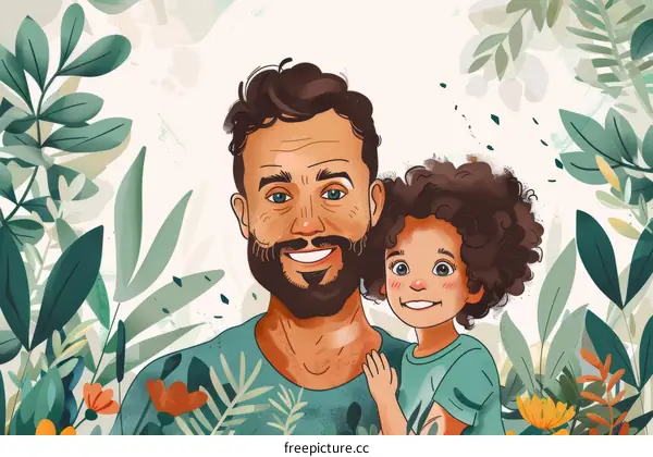 A happy family with one child