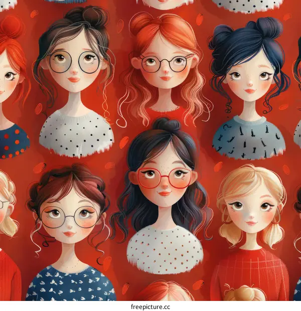 Redhead and Brunette Women in Sweaters