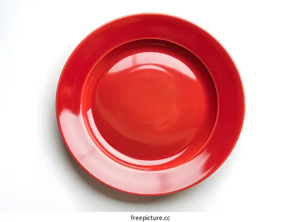 red round dish