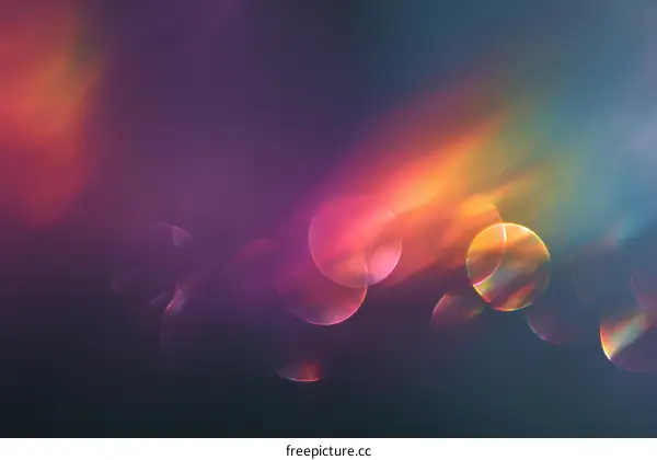 Abstract Colorful Light Bokeh Background Design