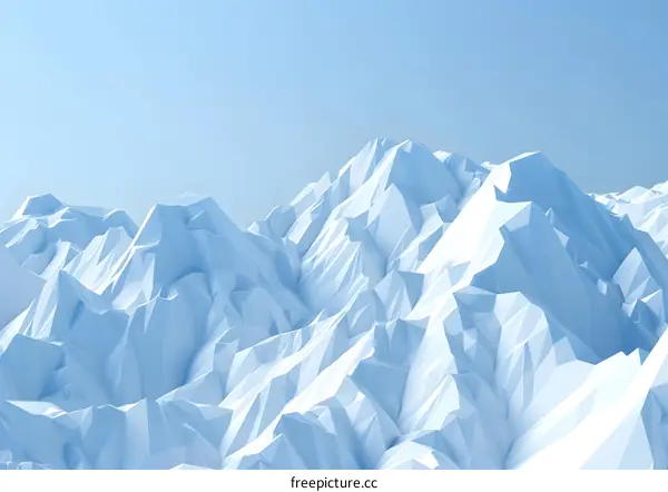 Abstract Low Poly Mountains Background