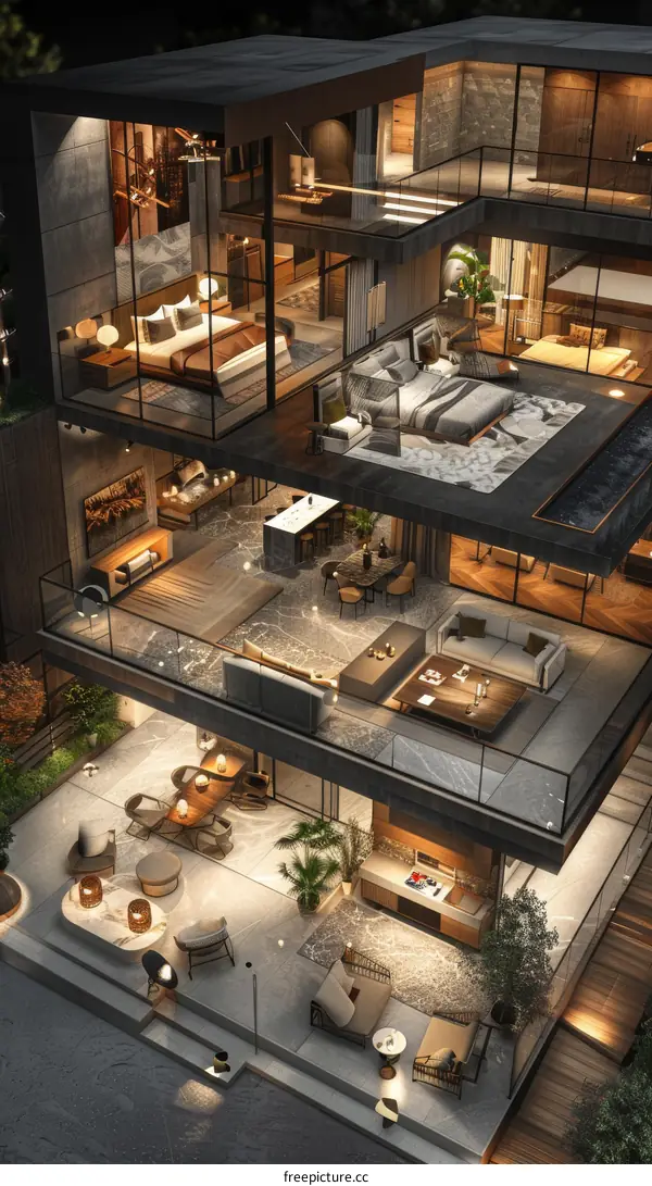 Luxury Duplex Apartment with Modern Interior Design