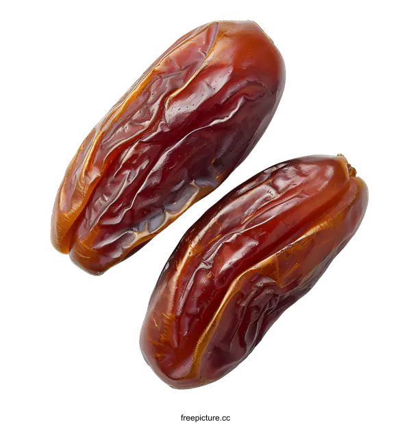 [Transparent Background PNG]Two dates isolated on white background