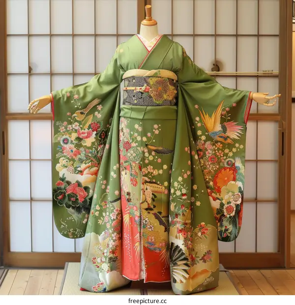 Maiko in Green Kimono
