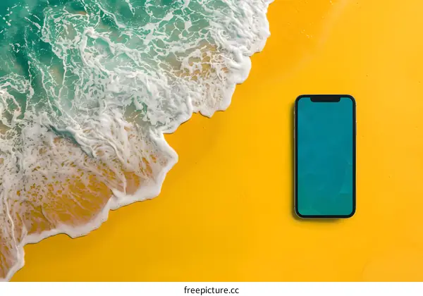 Summer Beach Phone Background