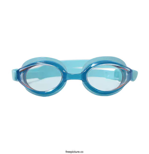 [Transparent Background PNG]Light Blue Swimming Goggles for Kids