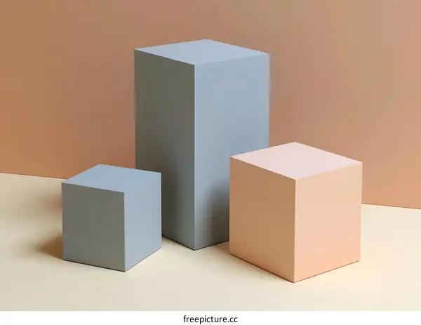 Abstract Minimalist Geometric Shapes Background