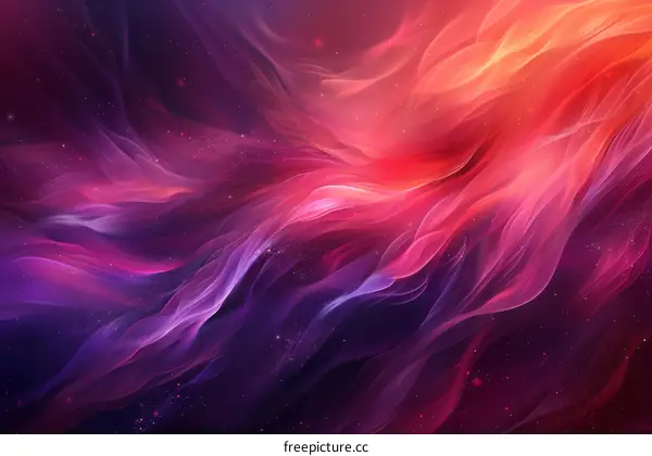 Abstract Colorful Flowing Colors