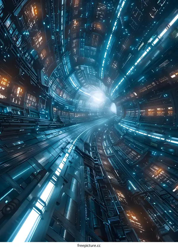 Futuristic Sci-Fi Tunnel