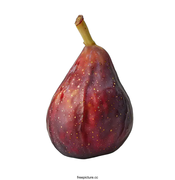 [Transparent Background PNG]Ripe Fig on a White Background