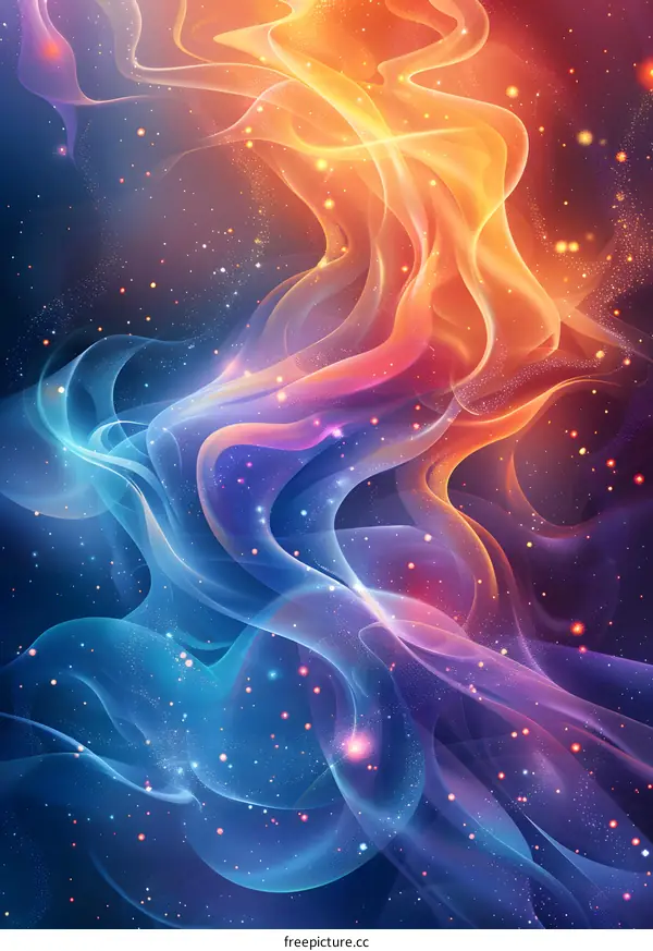 Abstract colorful smoke background