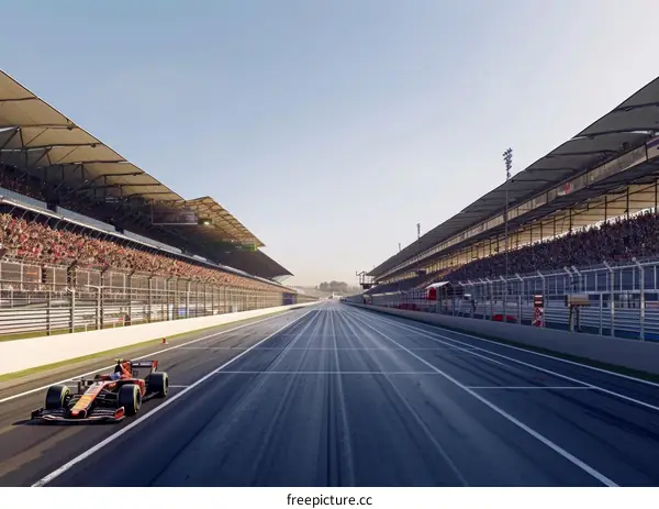 Formula One Cars Battling for Position on the Track