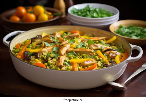 Chicken and Vegetable Paella