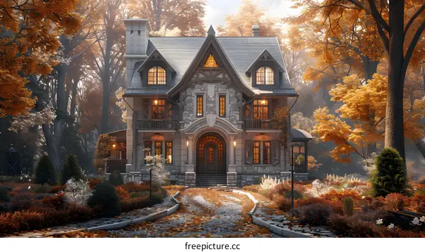 An Autumn Day at the Manor