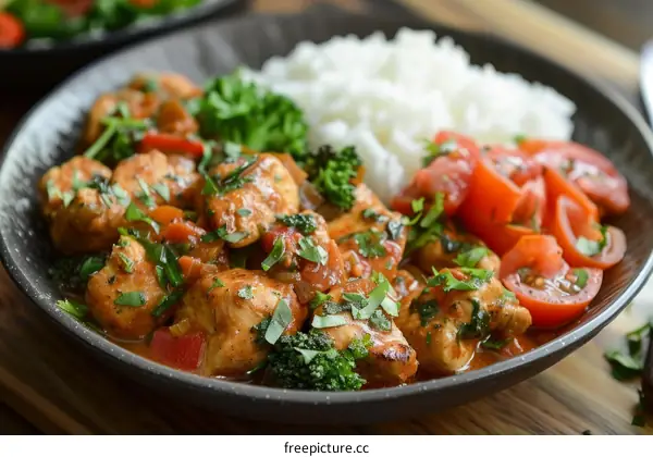 Chicken and Vegetable Stew with Rice