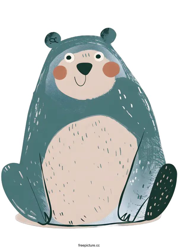 [Transparent Background PNG]Cute Cartoon Bear Illustration