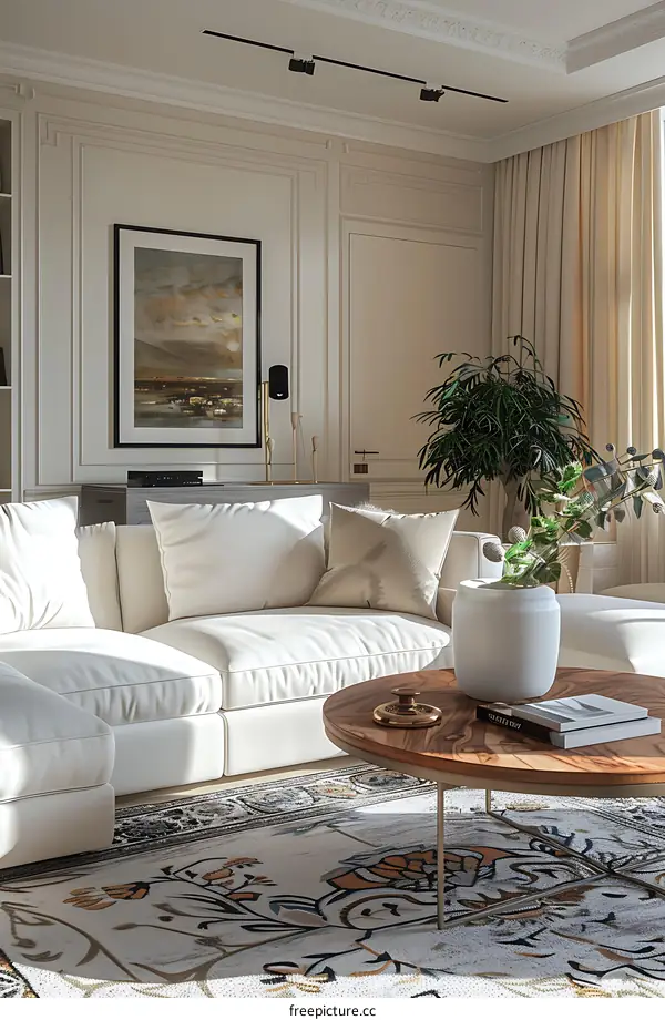 Modern minimalist living room